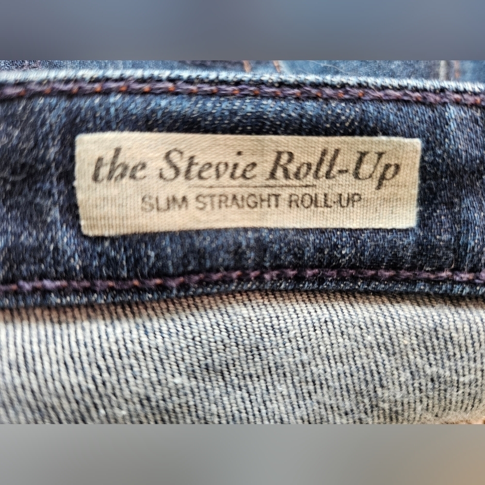 AG Adriano Goldschmied "The Stevie Roll Up Slim Straight" Size 26R - Picture 9 of 12
